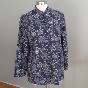 Vintage Linen Jacket Layering Piece Size Large